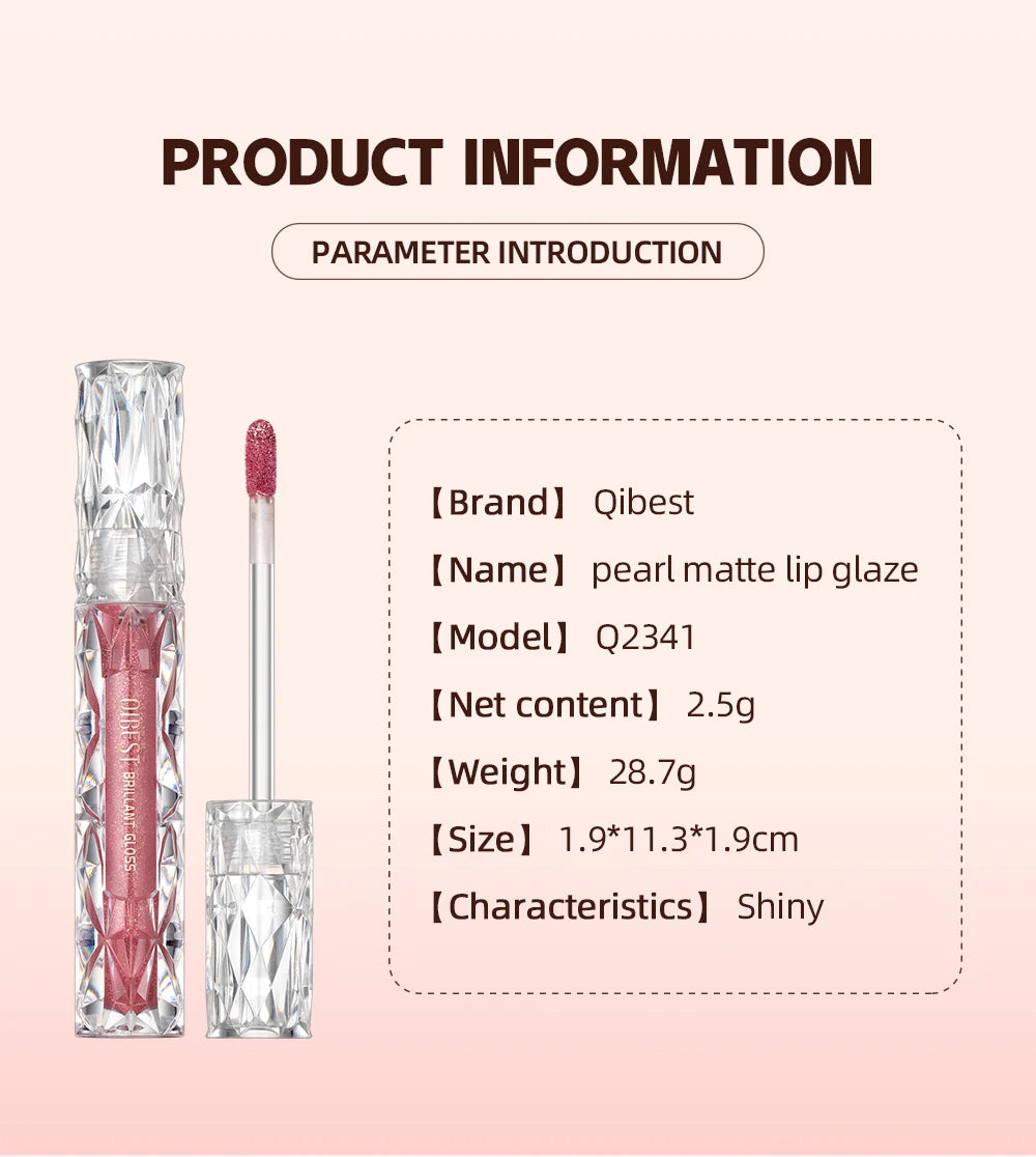 QIBEST Diamond Glitter Lipstick