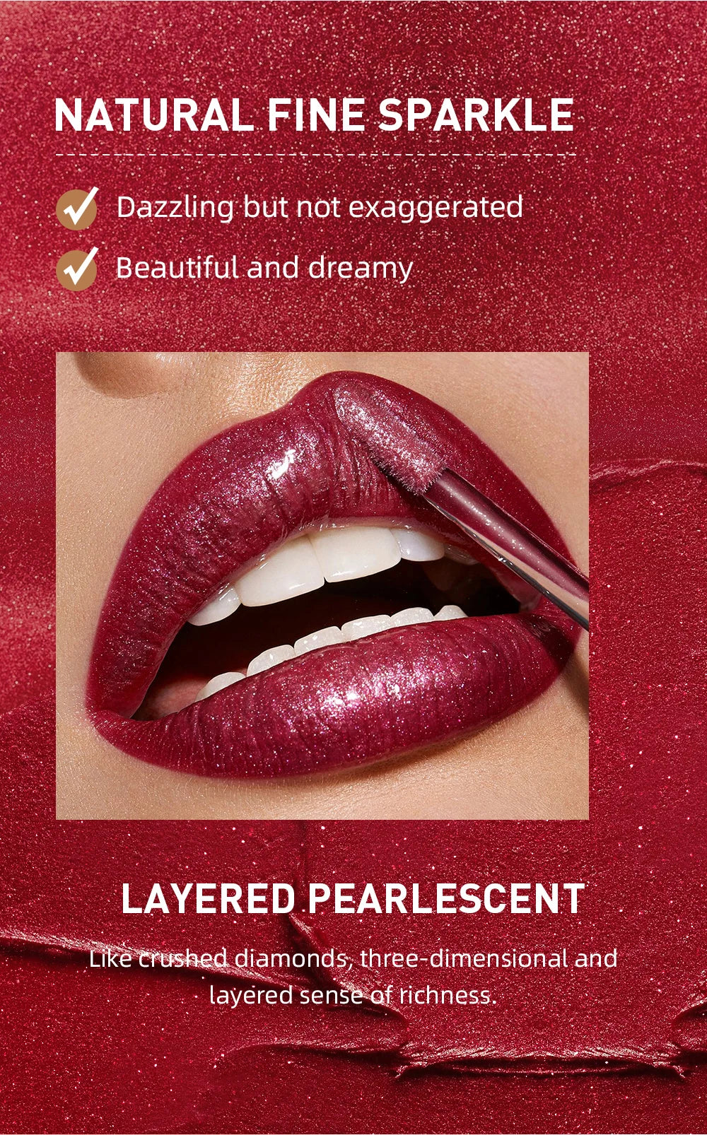 QIBEST Diamond Glitter Lipstick