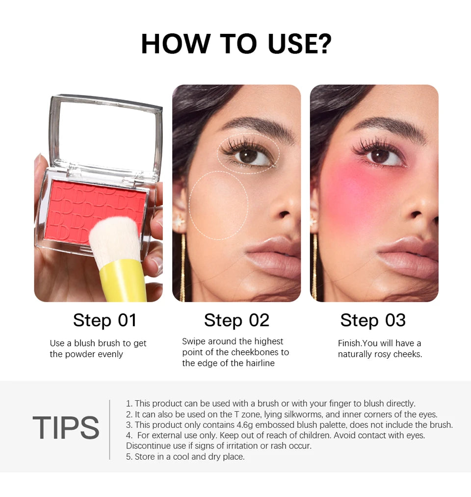 Face Blusher Matte Natural Cheek Tint