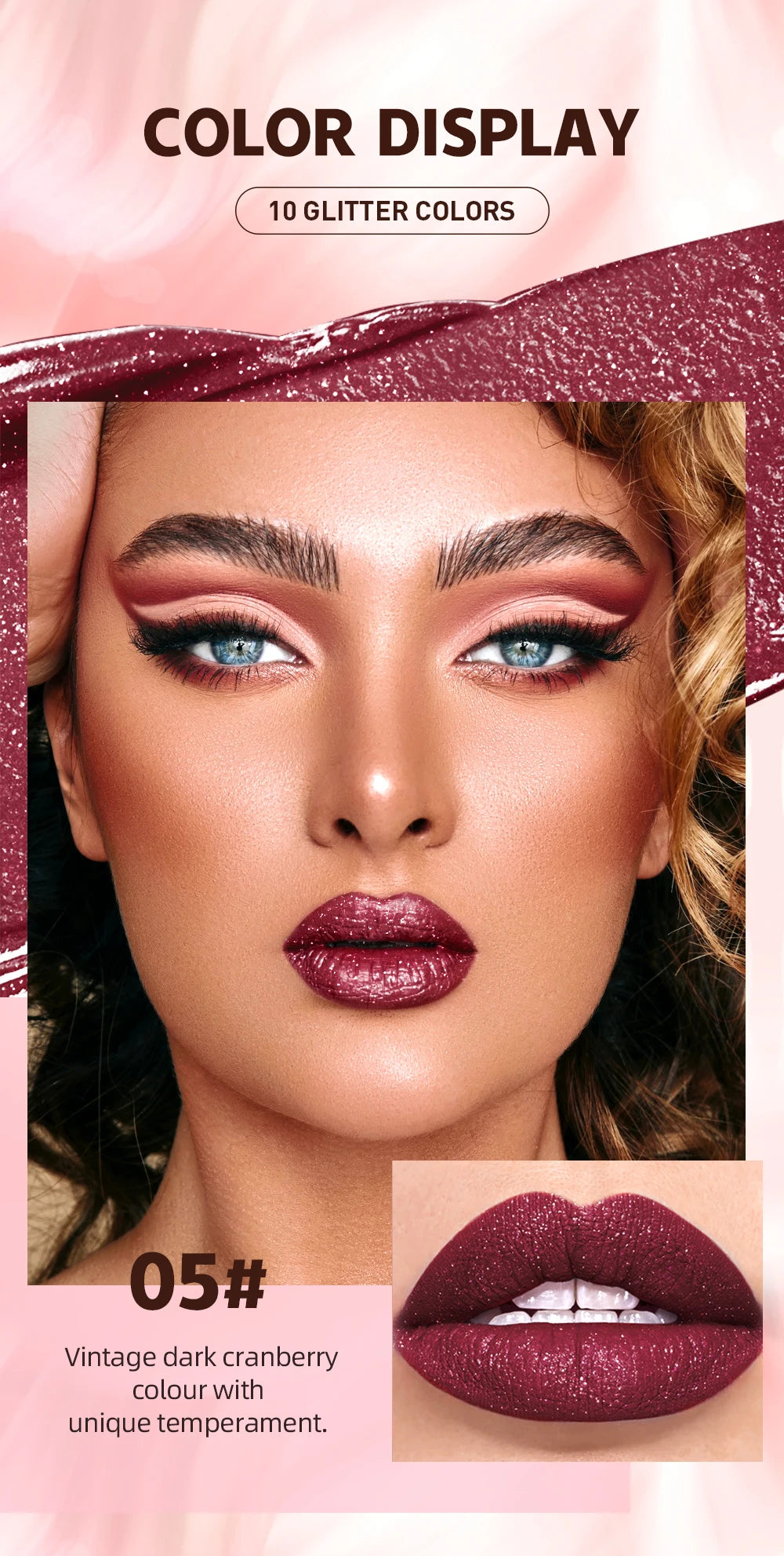 QIBEST Diamond Glitter Lipstick