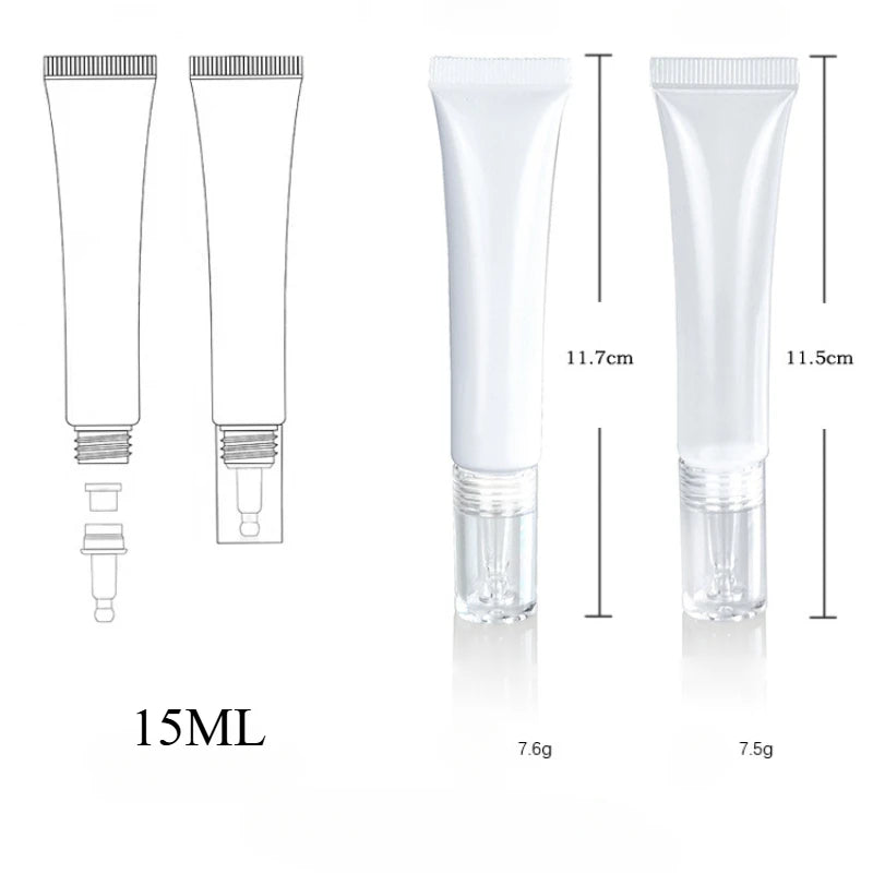 Refillable Sunscreen Travel Tubes
