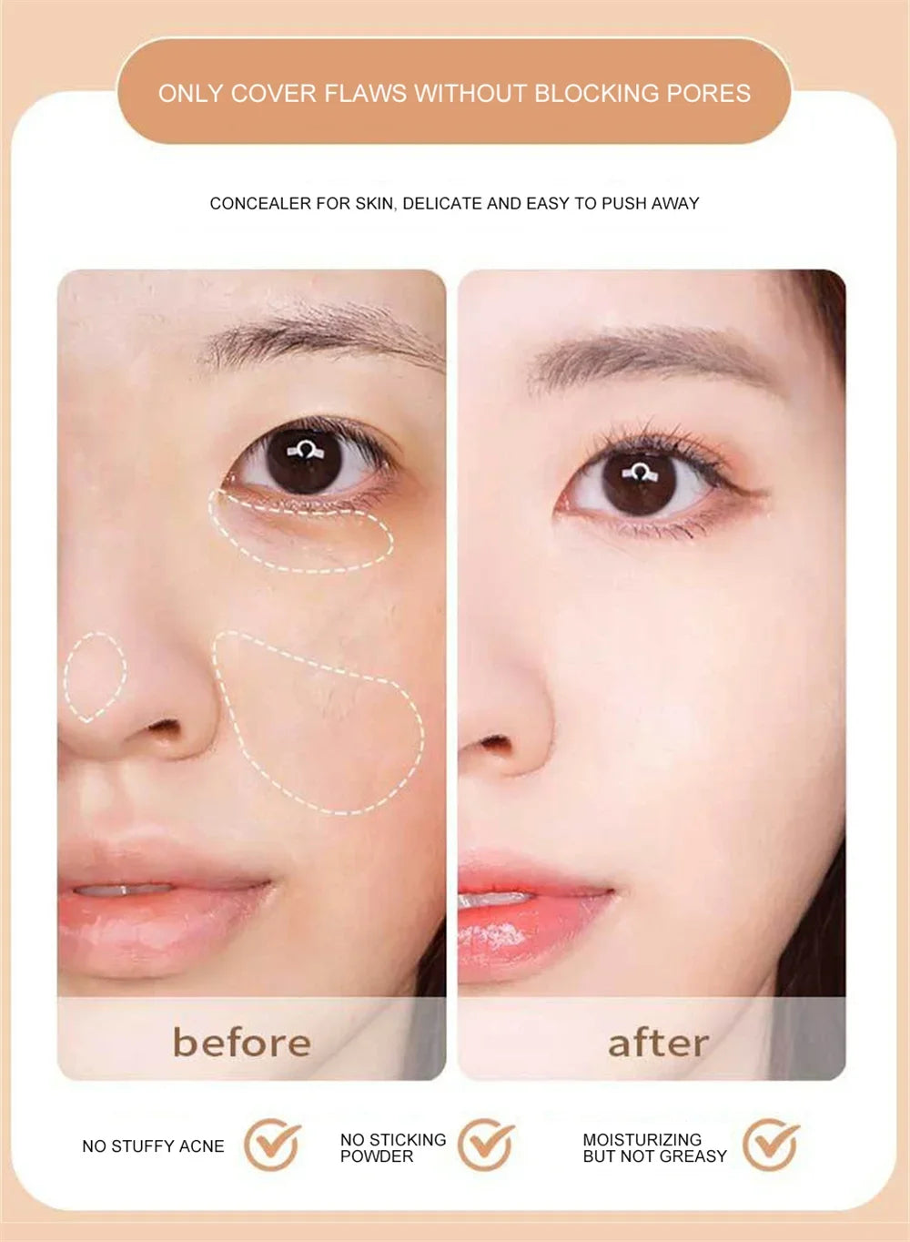 Foundation Cream Lasting Moisturizing