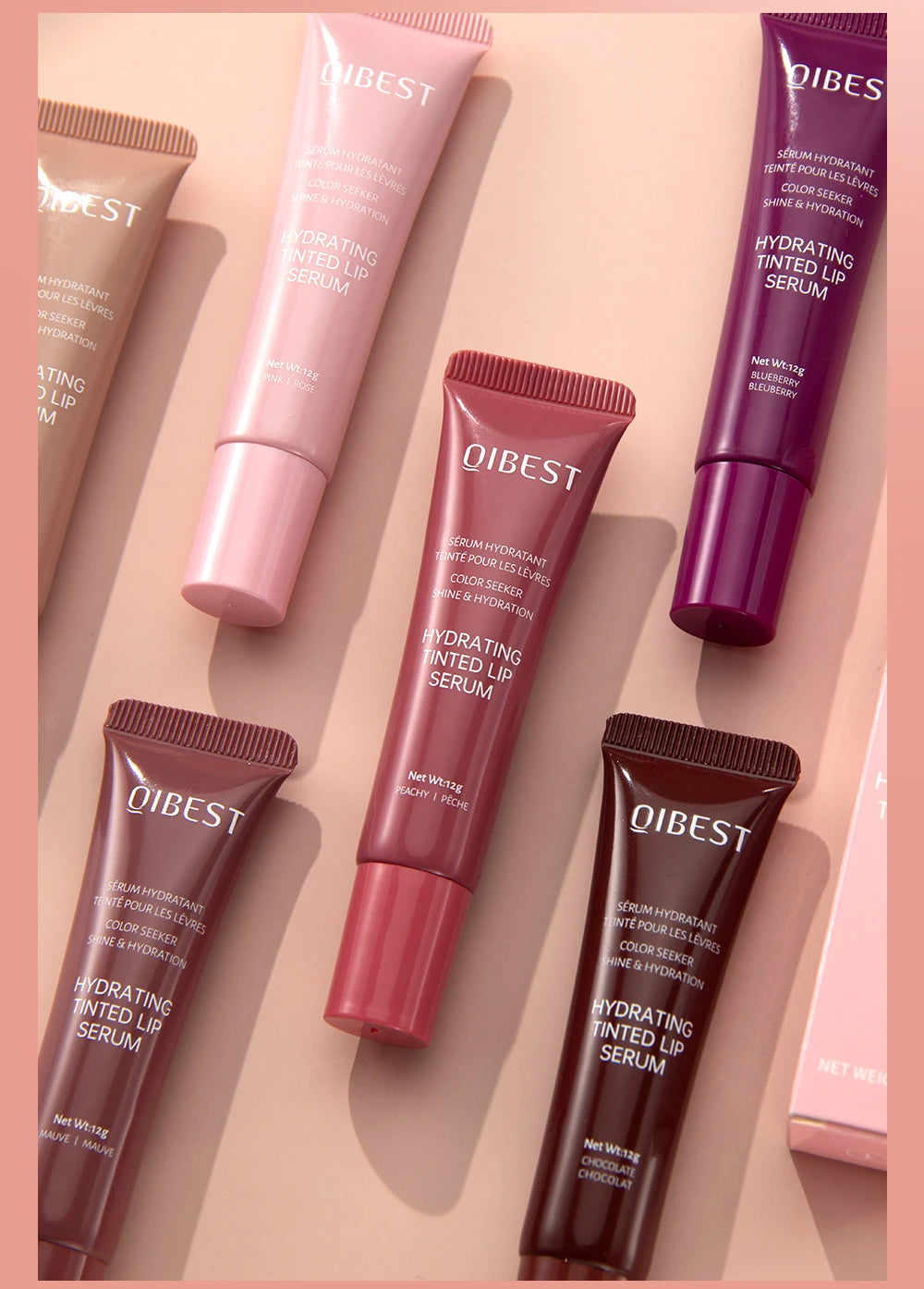 QIBEST Crystal Tinted Lip Balm