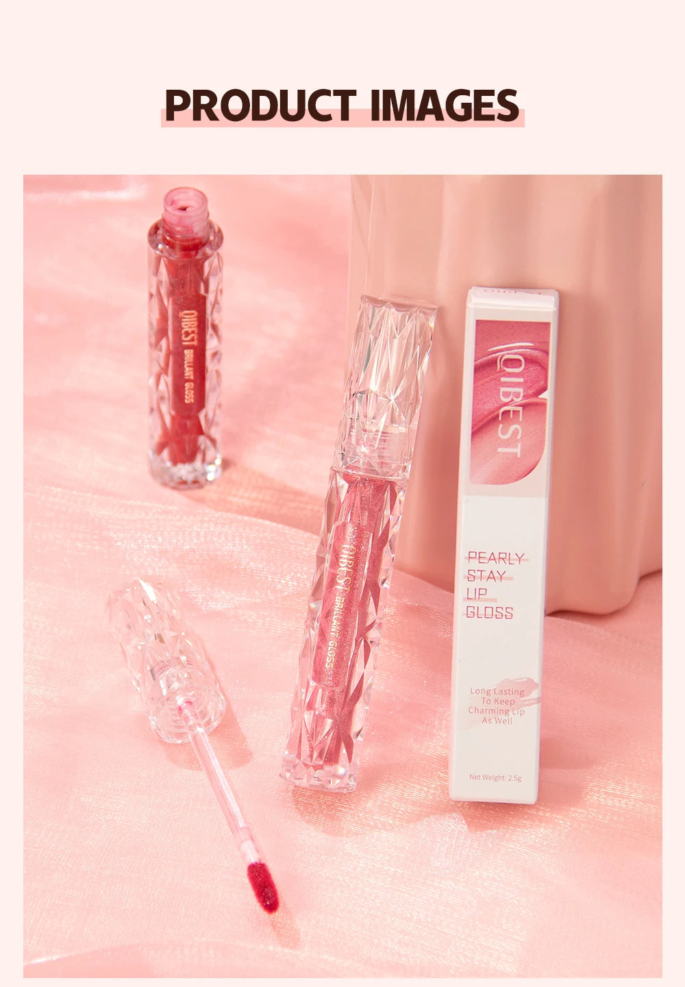 QIBEST Diamond Glitter Lipstick