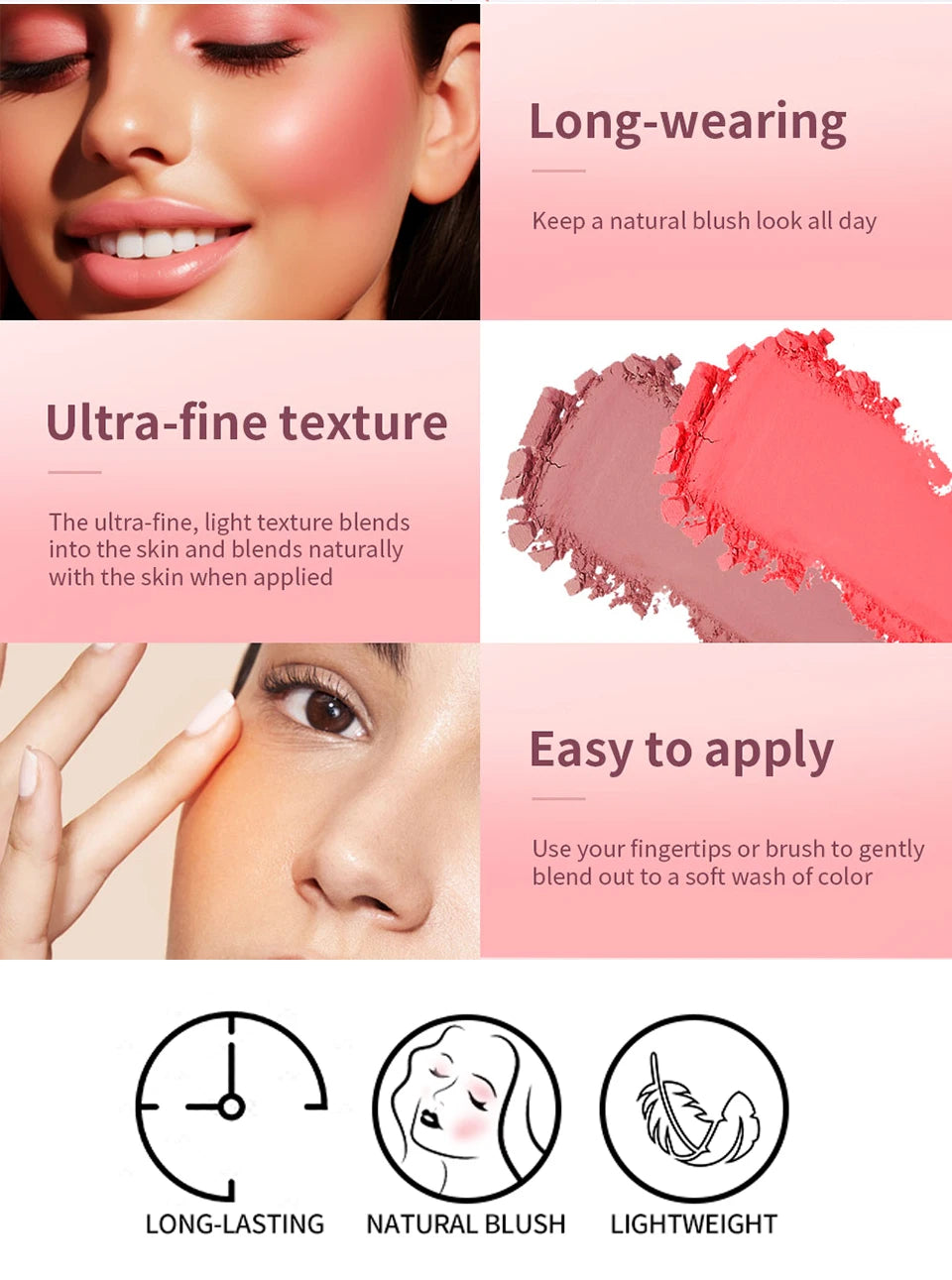 Face Blusher Matte Natural Cheek Tint