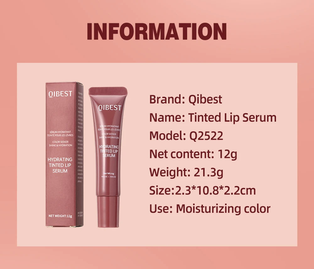 QIBEST Crystal Tinted Lip Balm