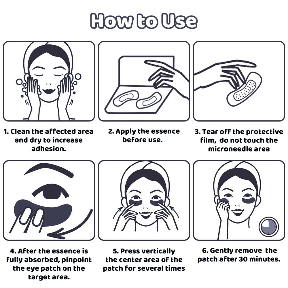 Hyaluronic Microneedle Eye Patches