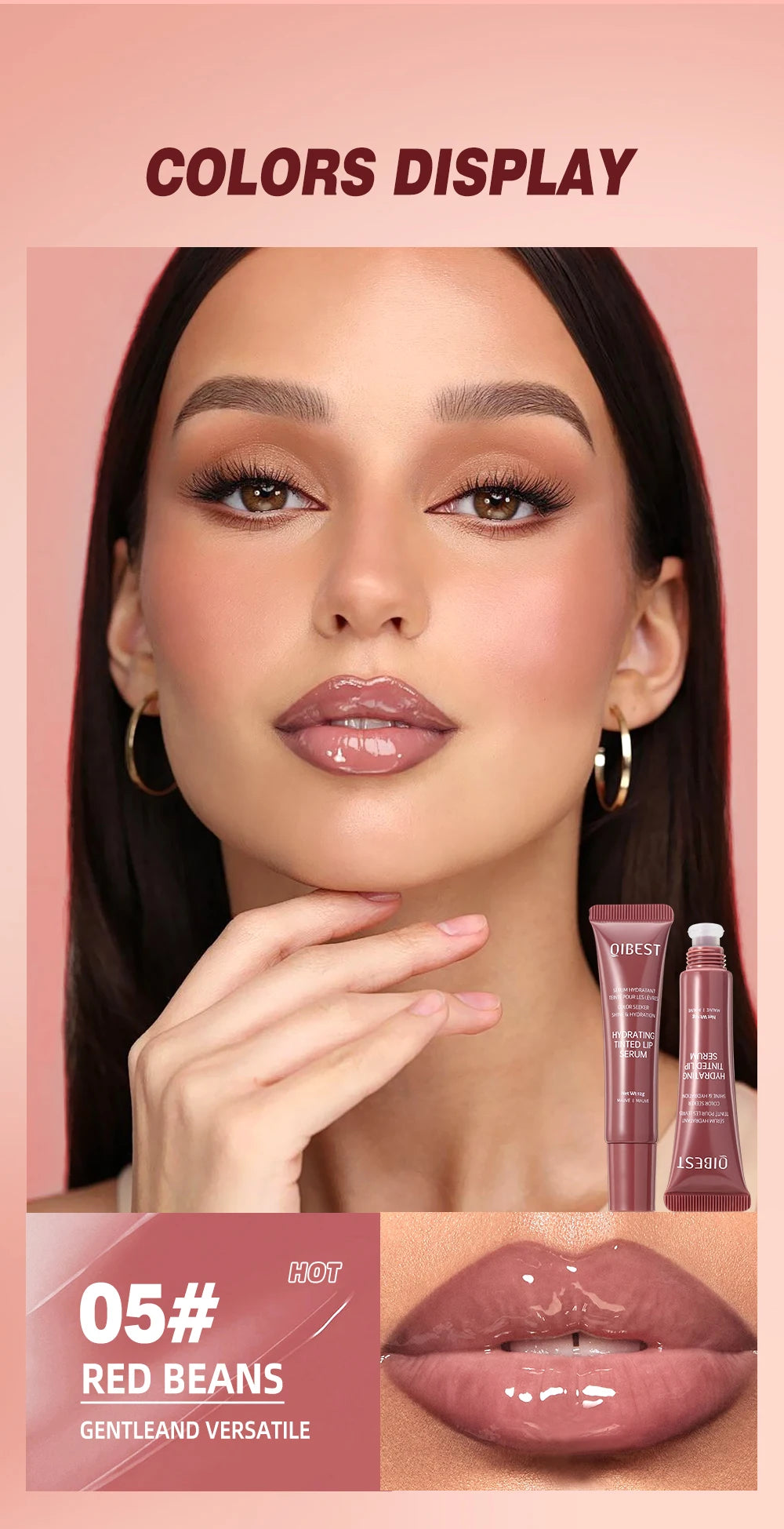 QIBEST Crystal Tinted Lip Balm
