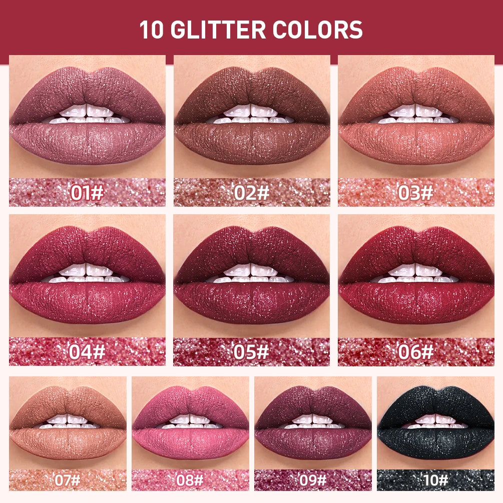 QIBEST Diamond Glitter Lipstick