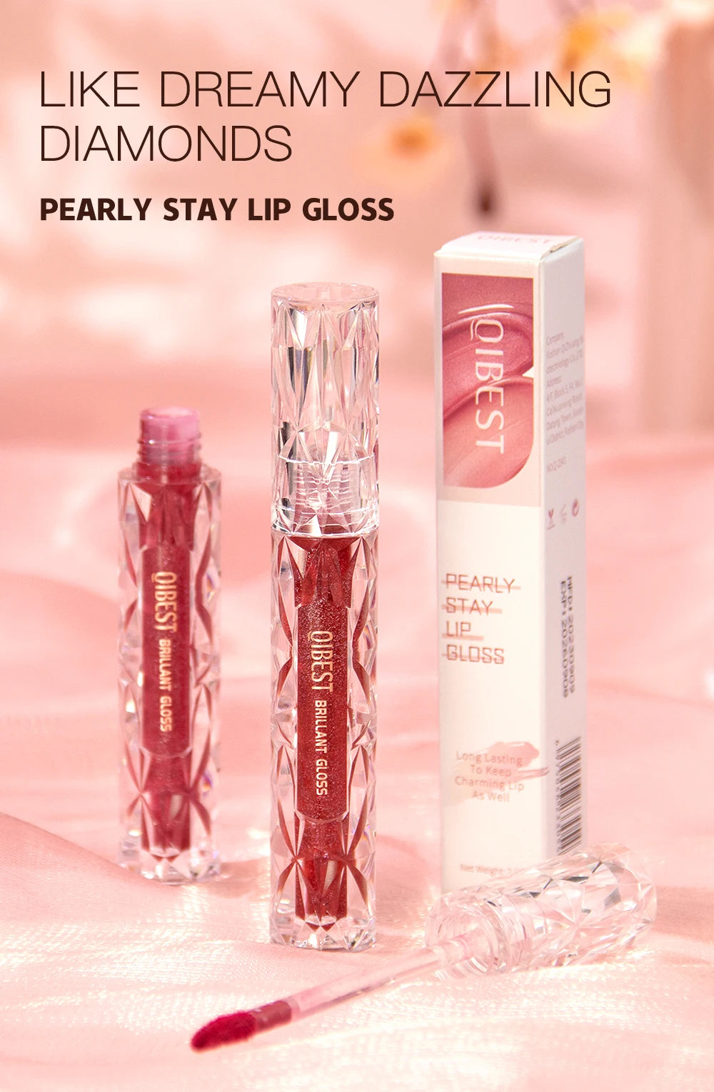 QIBEST Diamond Glitter Lipstick